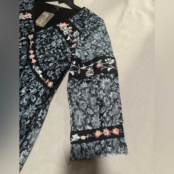 DOR DOR Couture Lace Boho Mini Dress New - Picture 3 of 8